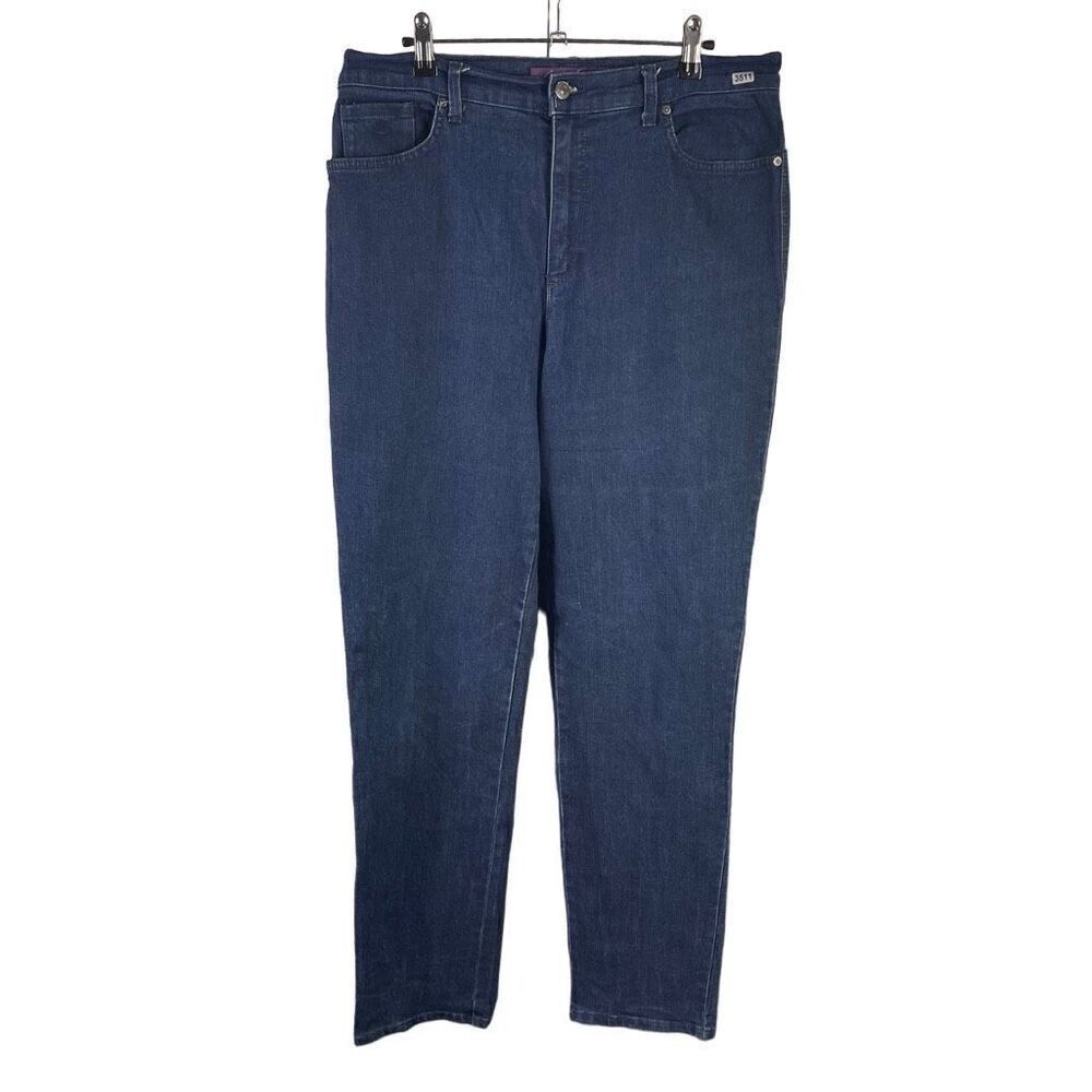 Gloria Vanderbilt Straight Jeans 10 Long Women’s Dark Wash Pre-Owned [#3511]